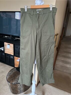 Levi's Olive Green Straight-Leg Stretch Utility Pants